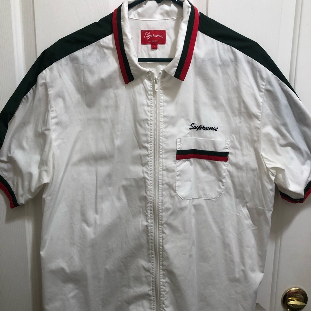Supreme White and Black Men's Shirt